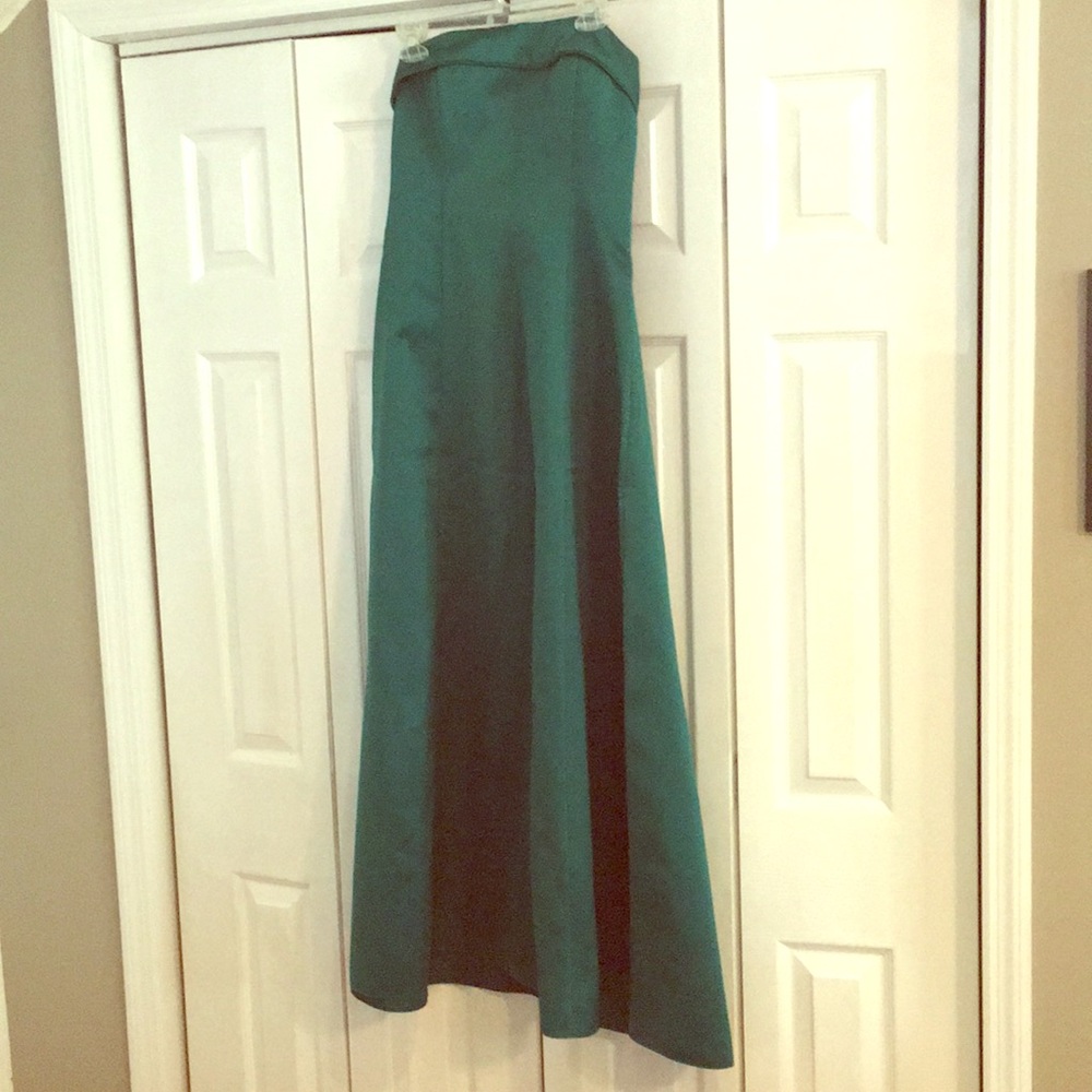 Vintage Jessica McClintock emerald green formal